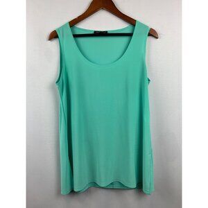Slinky Brand Sleeveless Aqua Tank Top M